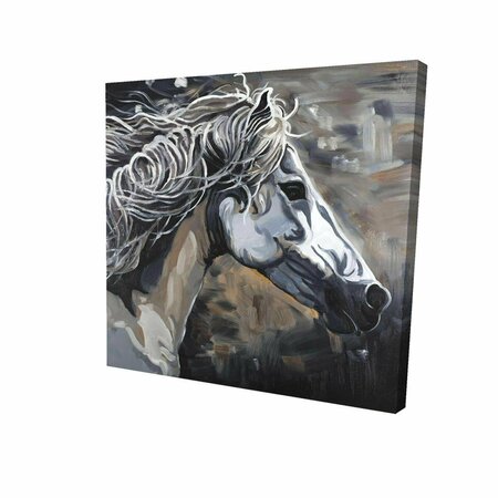 FONDO 12 x 12 in. Side of A Wild Horse-Print on Canvas FO2780851